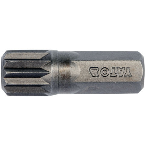 8 Pzas - Puntas De Destornillador Estriadas Spline  8 X 30 Mm, M10