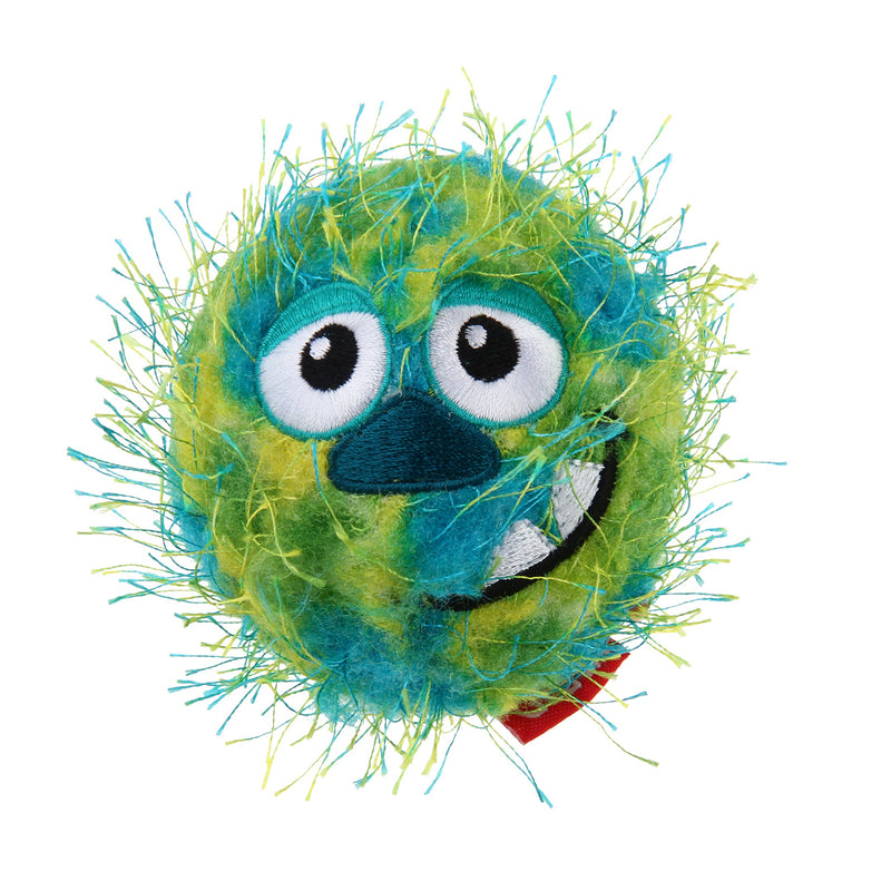 Pelota crazy ball tela verde para mascota
