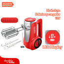 Batidora De Mano Inalámbrica Roja 125W. 16V. 7 Velocidades. Batería Y Cargador Por Separado.