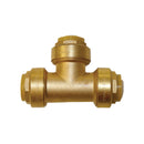 Conector T de 3/4" x 3/4" x 1/2" a presión para tuberías