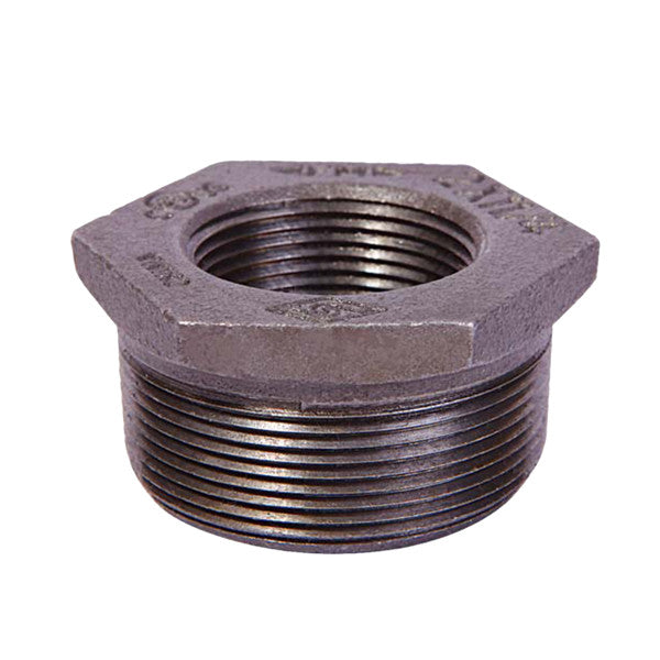 Bushing galvanizado hexagonal de 2 1/2" x 2"