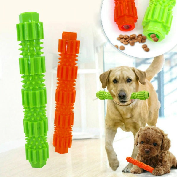 Juguete para Perro masticable y resistente de caucho. Color Verde.