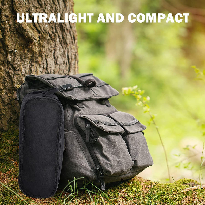 Silla plegable compacta ultra ligera con bolsa, color negro