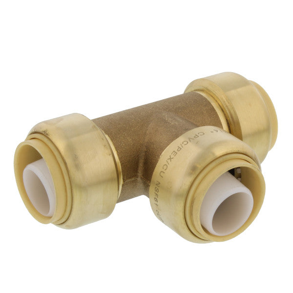 Conector T de 3/4" a presión para tuberías