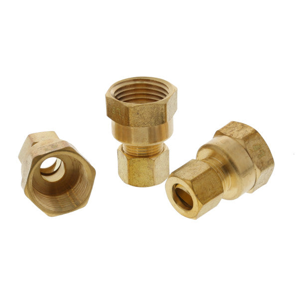 Adaptador hembra de compresión de 3/8" x 1/2" (