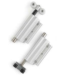 Juego de Rueda Superior / Guia Inferior Montaje Final Hoja. Plegable Europa. Color Blanco