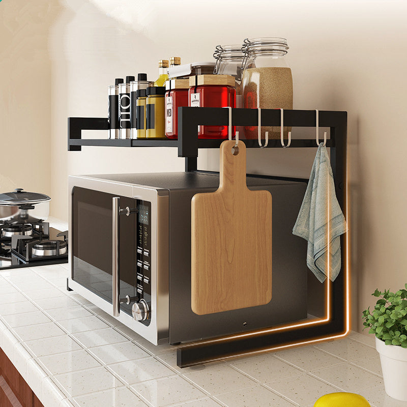 Soporte extensible para microondas, color negro