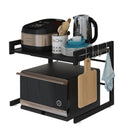 Soporte extensible para microondas, color negro