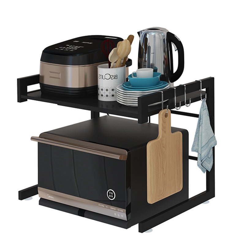Soporte extensible para microondas, color negro