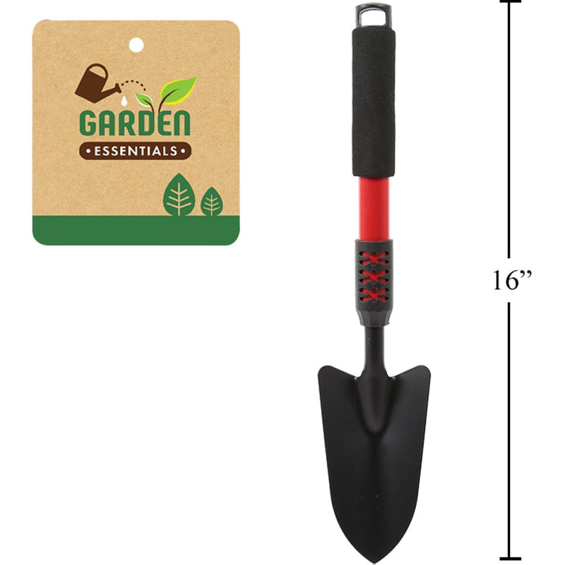 Garden E. Pala de acero al carbono de lujo de 16 "con agarre de espuma, cht