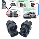 Adaptador de enchufe carga rápida DC CCS1 americano a puerto carro DC CCS2 Europeo