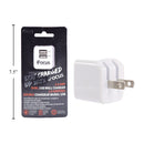 iFocus, cargador de pared USB de doble puerto, 5V / 2.4A, blanco, b / c