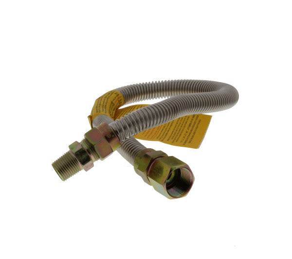 Manguera macho x hembra para gas de 1/2" x 3/4" x 24"