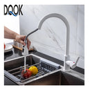 Grifo para Fregador de Cocina con manguera extraíble, Color Blanco.