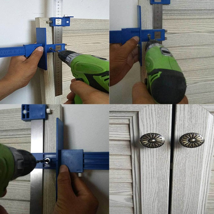 Plantilla y guía tipo T de alta precisión para crear agujeros