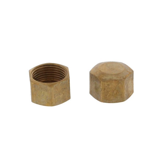 (1 pz) Tapa de compresión de latón 3/8" (
