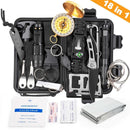 Kit de supervivencia y defensa 18 en 1, para exteriores.