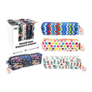 Estuche para lápices con estampado retro (1pza) (Viene en colores variados al azar)