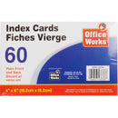 Ficha en blanco de 4x6 ", 60 piezas, 150 g, inserto + envoltura retráctil (HZ)