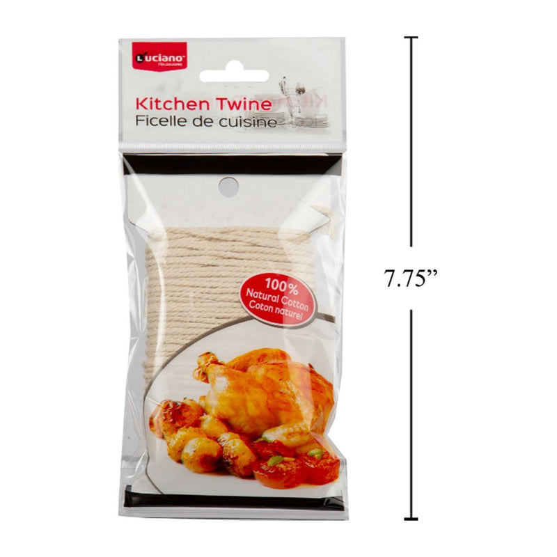 Luciano 100 ft. Hilo de cocina, 100% algodón, bolsa estampada (CS)