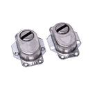 Juego de Maniguetas para puerta de Seguridad Universal Izquierda. Acero Cromado. Modelo 0603