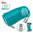 Manguera de aire de 5m. Diámetro 8mm. Solo con conectores roscados. Para compresor.