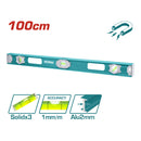 Nivel de Burbuja 100cm. Aluminio. Espesor: 2mm. Con imán.