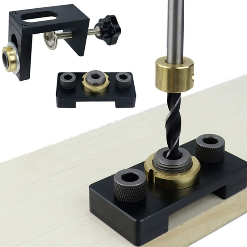 Kit de plantilla guía multifuncional para perforación de agujeros para madera 3 en 1