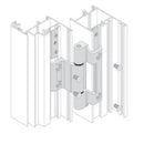 Bisagra Praticable Interna Montaje Marco/Hoja. Sistema Plegable. Color Blanco