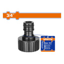 Conector para Manguera de 3/4” con rosca hembra. Ideal para uso en el jardín.