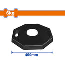 Base de Caucho para postes de advertencia 6Kg. Compatible con WYJ2A11