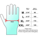 Guantes de nitrilo de 9mil, color negro, talla L Adenna