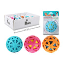 Pelota de recuperación geométrica 2,75 ",  (1pza) (Viene en colores variados al azar)