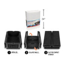 Cooler hielera Enfriador plegable aislado de 39L 60 latas, 23.5 "x16" x9.75 "