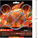 Asador de pollo BBQ individual, 7.5 "W, cromado