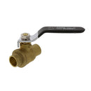 Válvula lisa para soldar de bola de bronce 1/2"