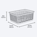 Canasta multiusos deco, 4l, color wengué