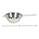 Colador inoxidable Luciano 6.875 "S / S con mango de alambre y gancho