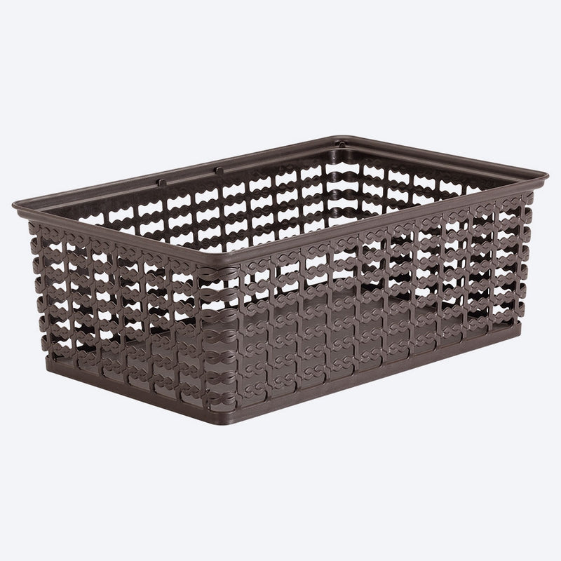 Canasta multiusos deco, 9l, color wengué