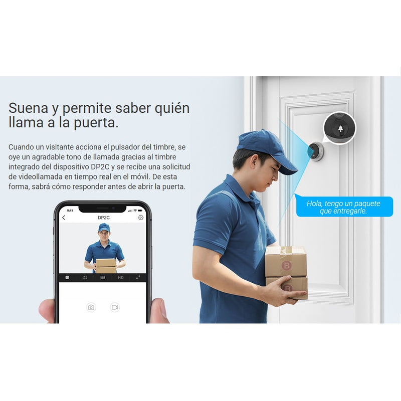 Timbre inalámbrico inteligente con cámara