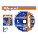 Disco de corte sierra TCT 9-1/4" 60T anillo reductor 16mm corte de madera. Ideal sierra circular.
