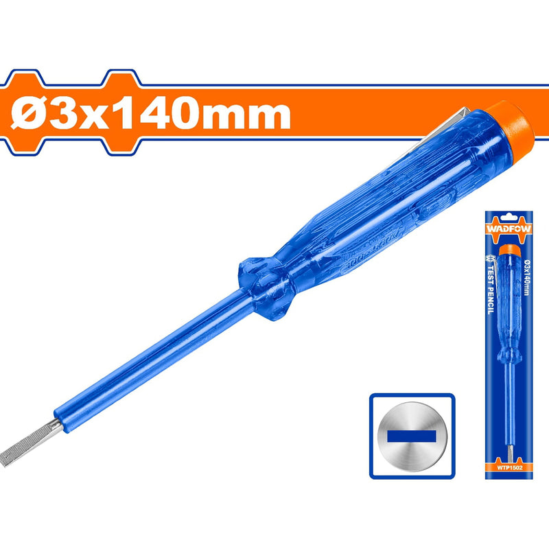 Lápiz medidor probador de voltaje. Tamaño de ranura: 3 x 140mm. AC 100-250V