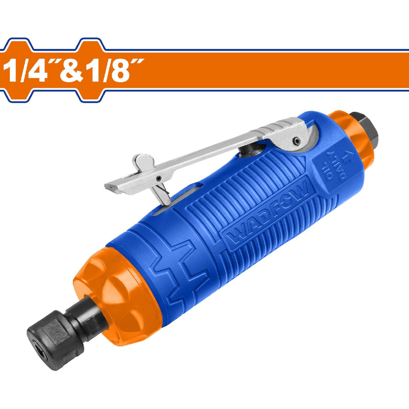 Motortool Neumático 1/4" & 1/8". Velocidad de 22000/min. Manguera de aire: 3/8". Presión: 6.3bar