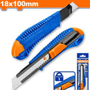 Exacto Plástico. 18x100mm. Bloqueo automático. Con pulsador plano