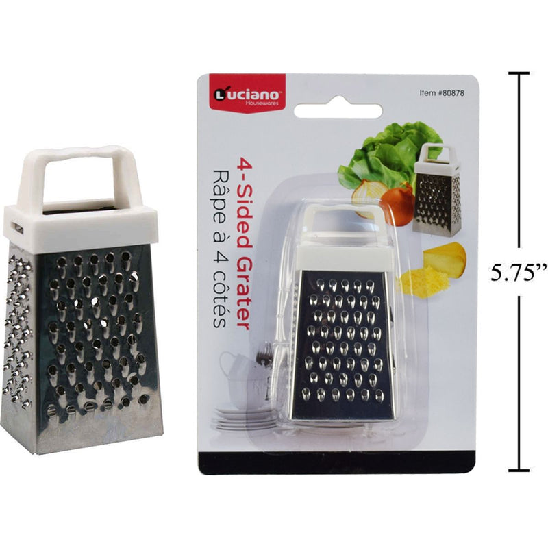 Rallador mini Luciano 3" (7.5 cm) de altura. 4 lados de acero de inoxidable