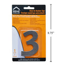 Letrero Señal numérica adhesiva de 3"