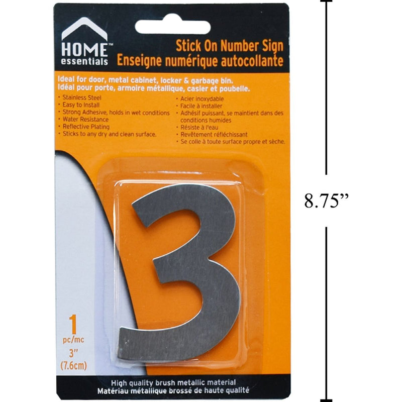 Letrero Señal numérica adhesiva de 3"