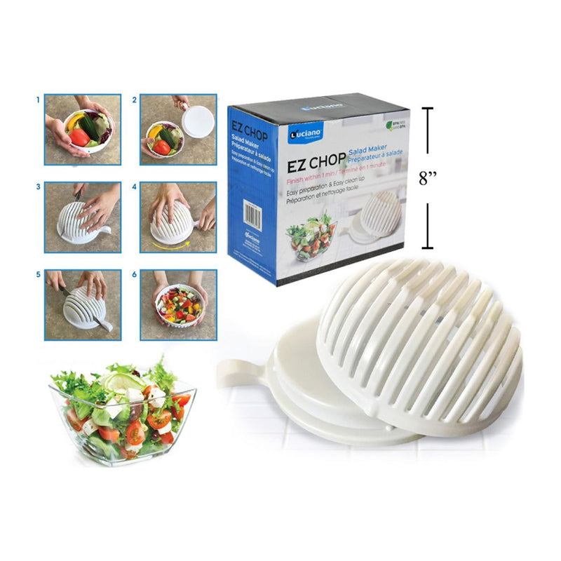 Ensaladera Luciano EZ Chop facil para cortar ensaladas