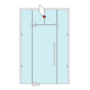 conector superior con aleta. Satinado