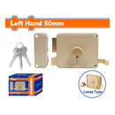 Cerradura de sobreponer para puertas metalicas. Cilindro Suelto Lado Izquierdo de 50mm. Incluye 3 llaves.